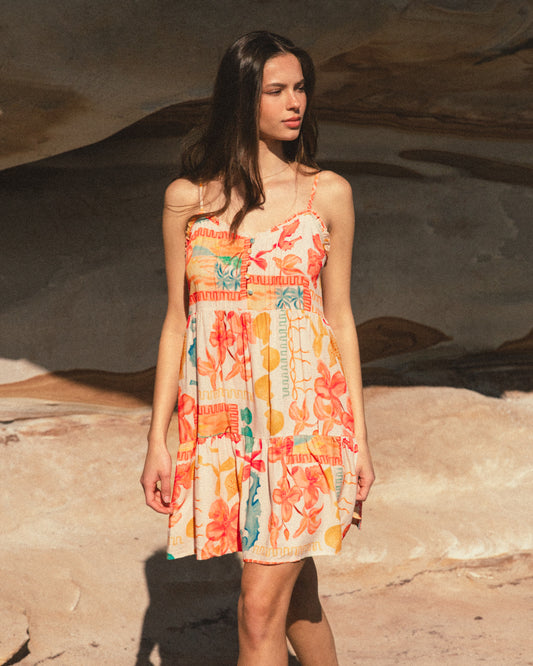 VVE11457/O UNDERWATER KINGDOM MIDI DRESS