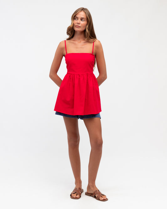 VVN11462-1/O STRAPLESS PEPLUM TOP