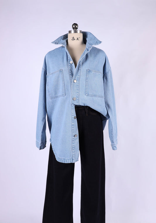 VX23029-1/O Oversized Denim shirt