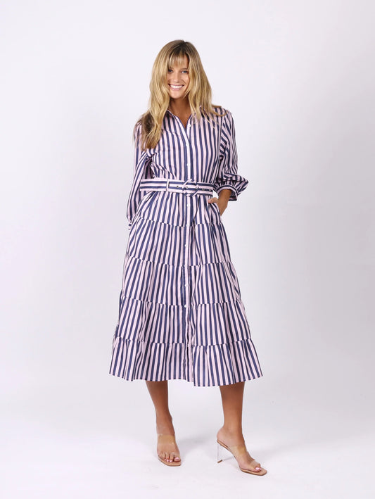 W25D09LE/PEYTON DRESS - STRIPES