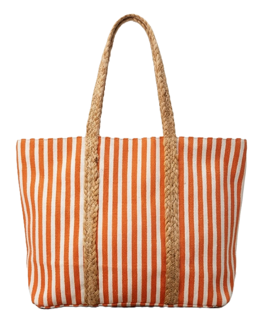 RGB-3135 Orange -  Orange Stripe Everyday Tote