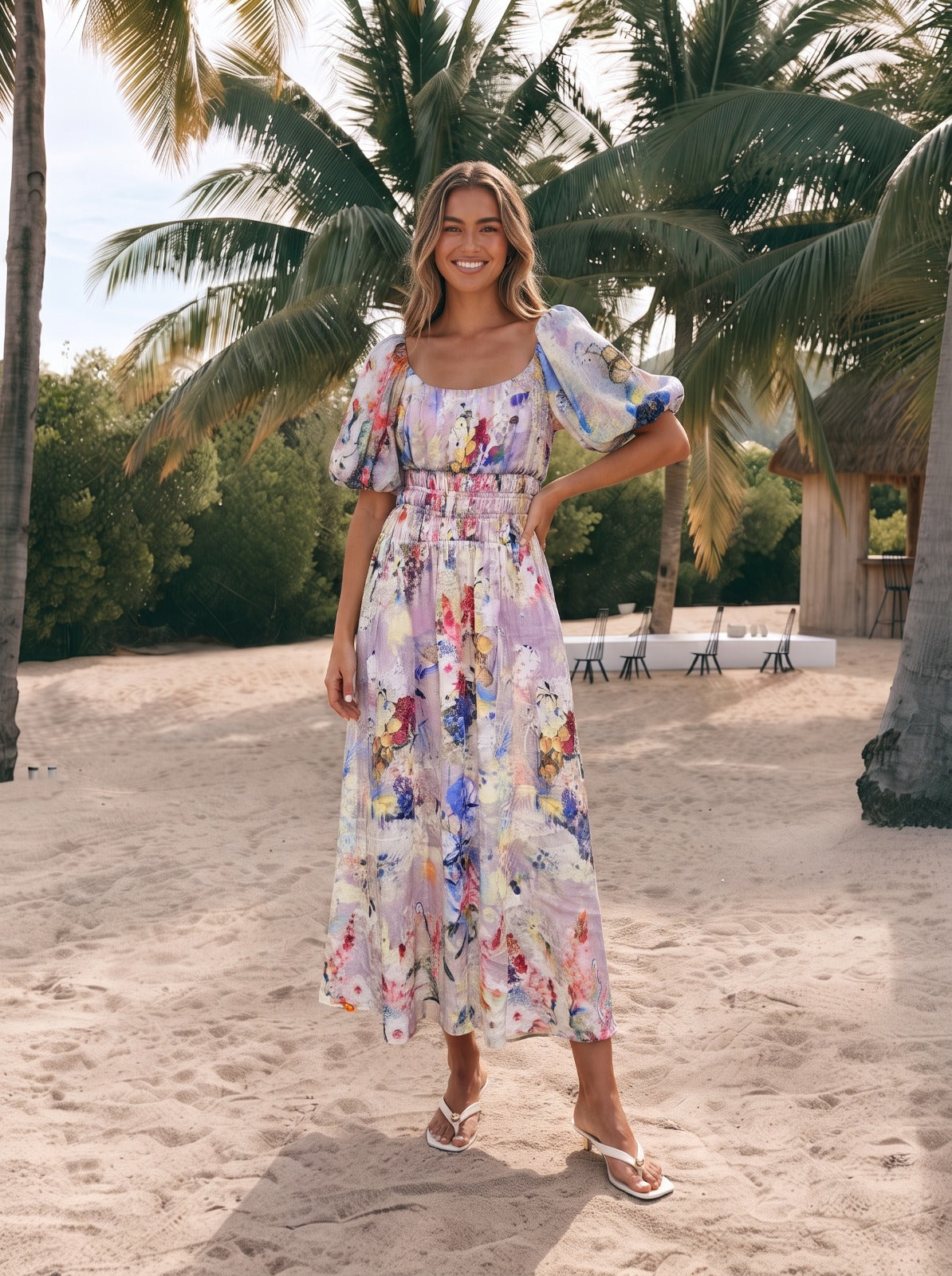 5544/O FLOWER DRESS