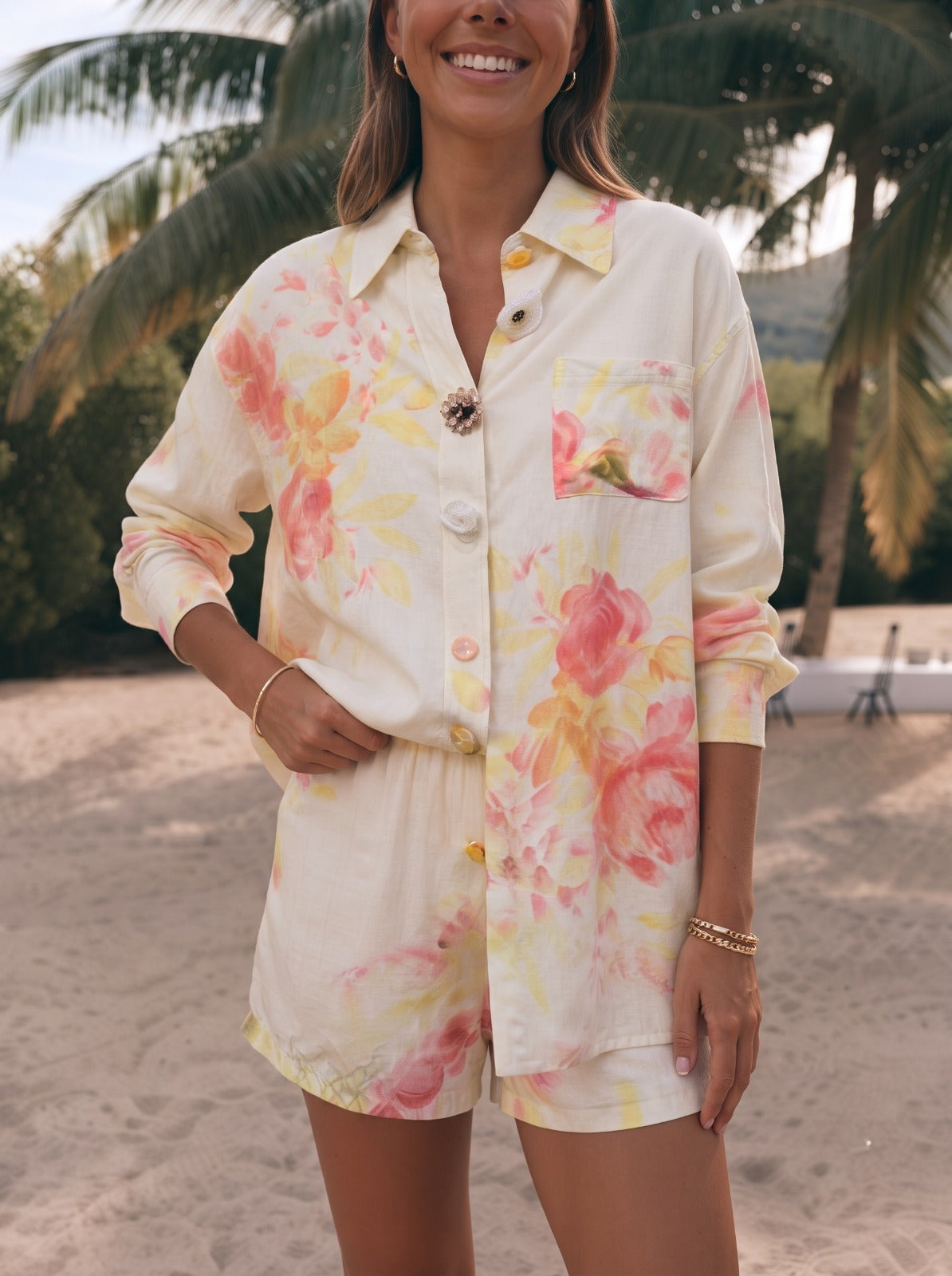 L1063/O PRINTED SHIRT