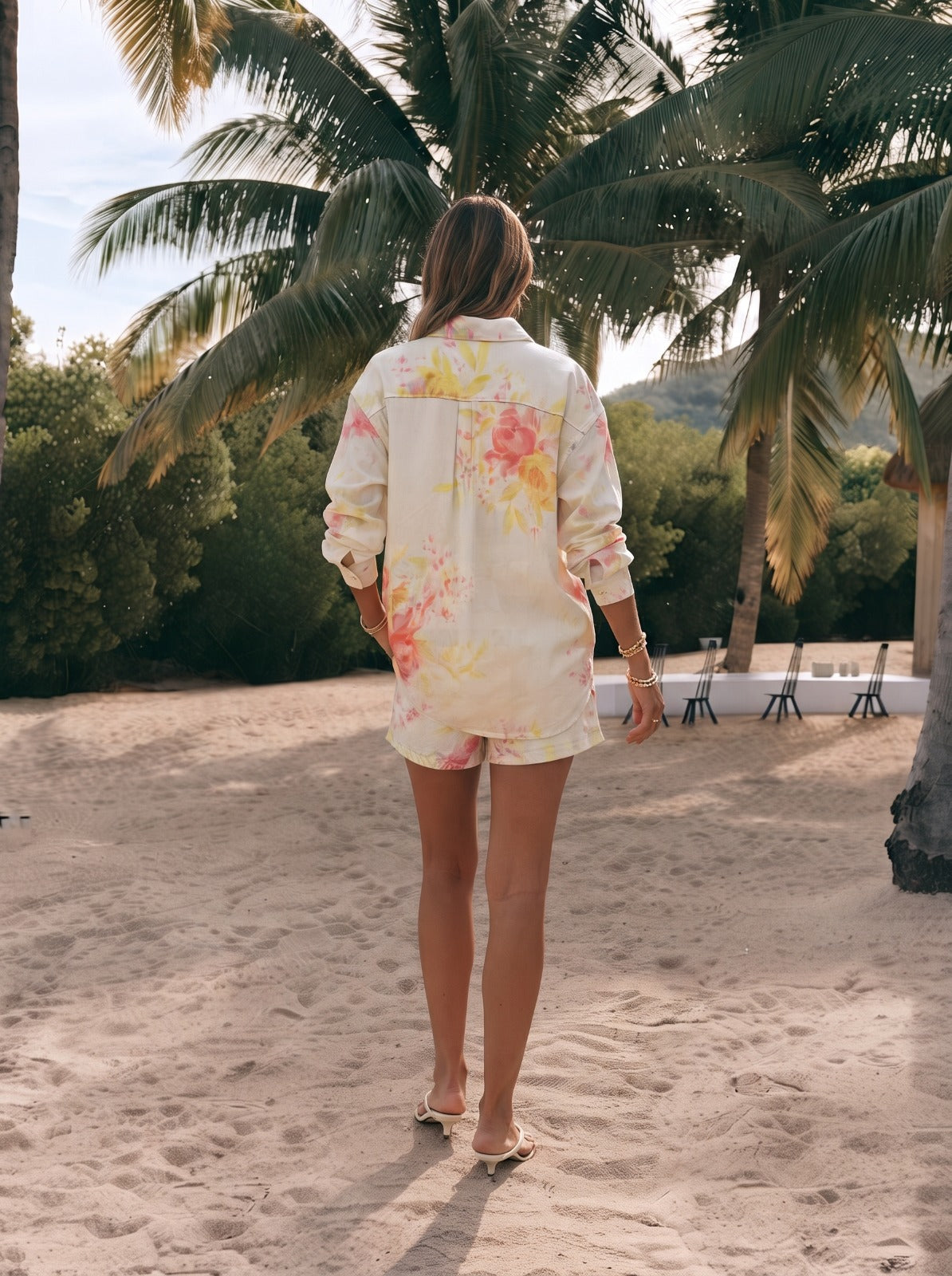 L3025/O PRINTED SHORTS