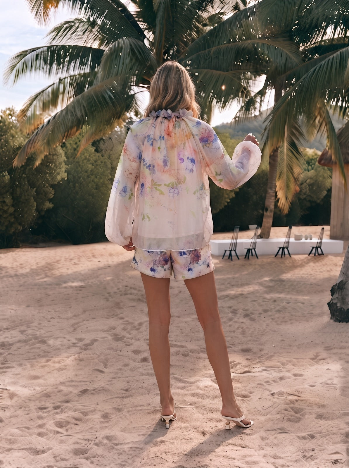 L1130/O FLORAL BLOUSE