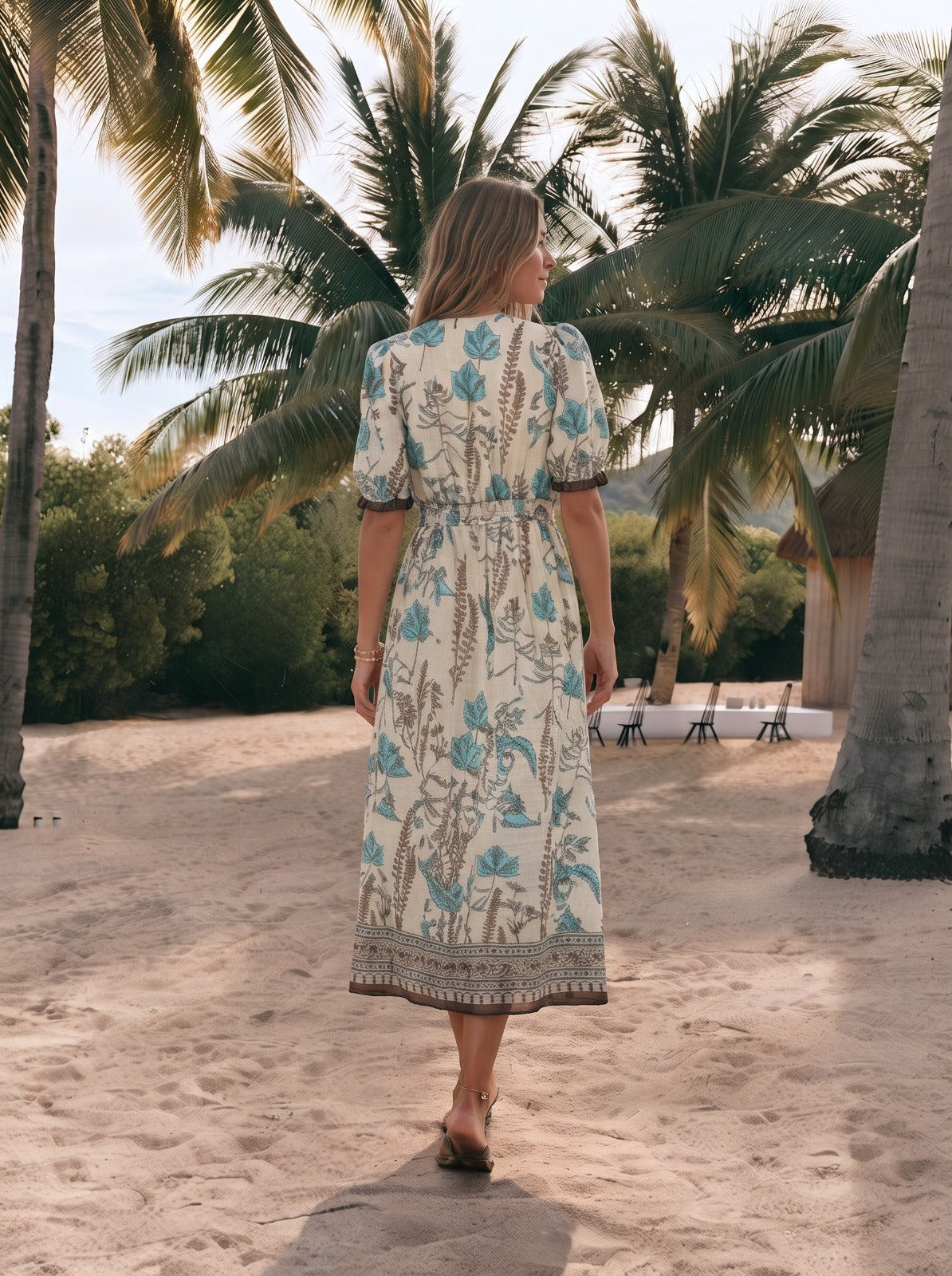 5495/O FLOWER DRESS