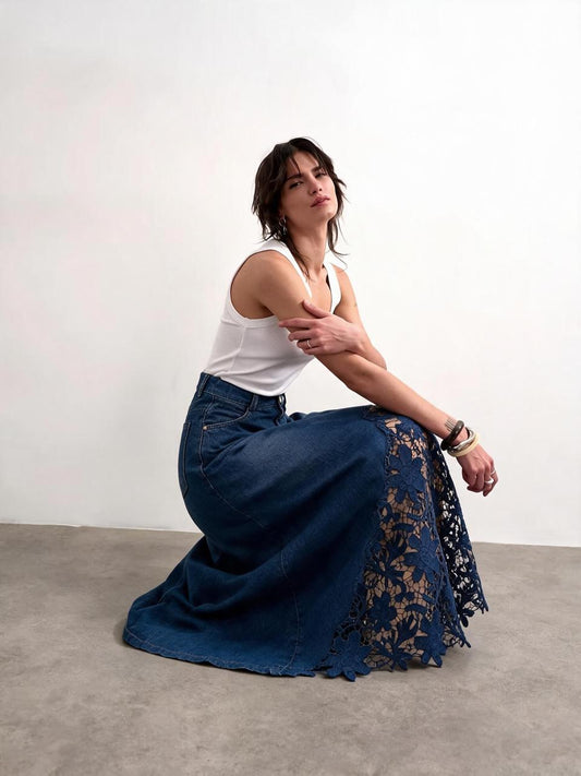 SM_2026174 -  denim skirt