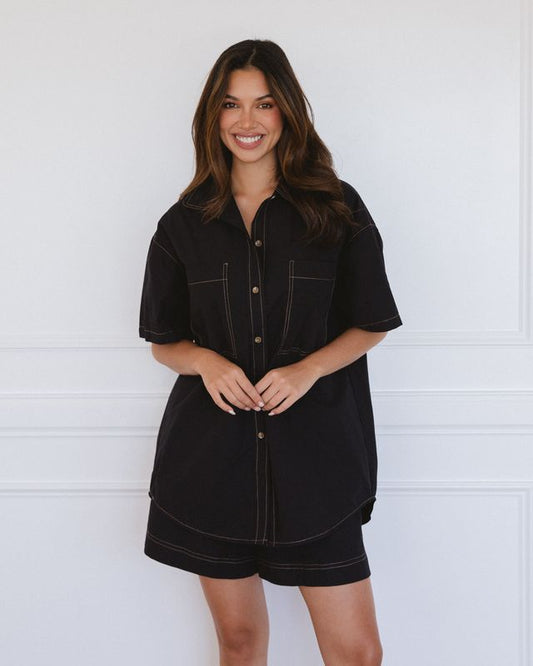 LOL70579/O SHIRT SHORT SET