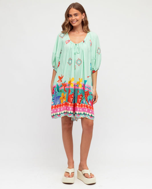 LOLE70233/O PIPA MINT DRESS
