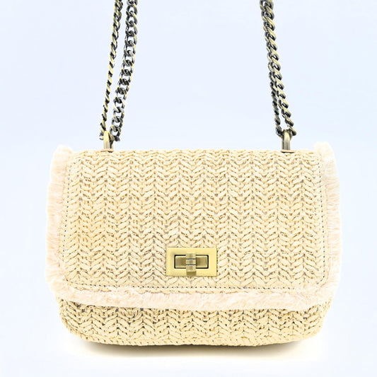 Raffia Tote - Cream