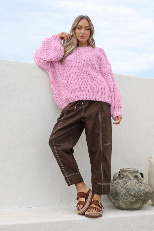 GETAWAY BLOCK KNIT - BTL0626