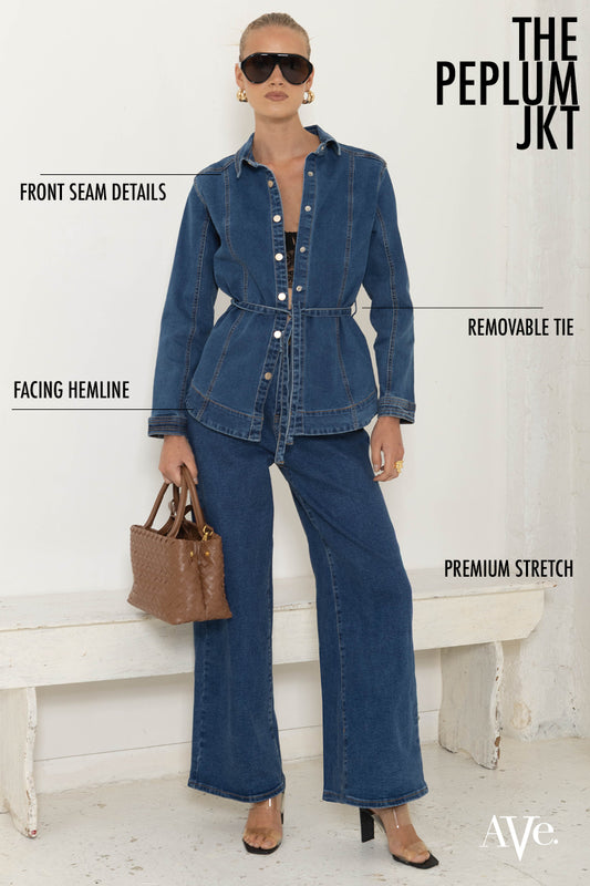 ALP1332/O AIRFORCE DARK WASH DENIM WIDE JEAN