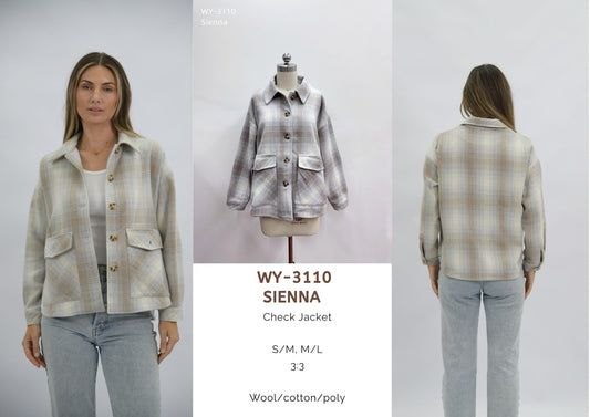 WY-3110/O Sienna Check Jacket