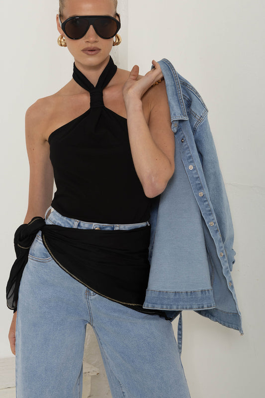 LPE416/O CORE BASIC HALTER BLACK