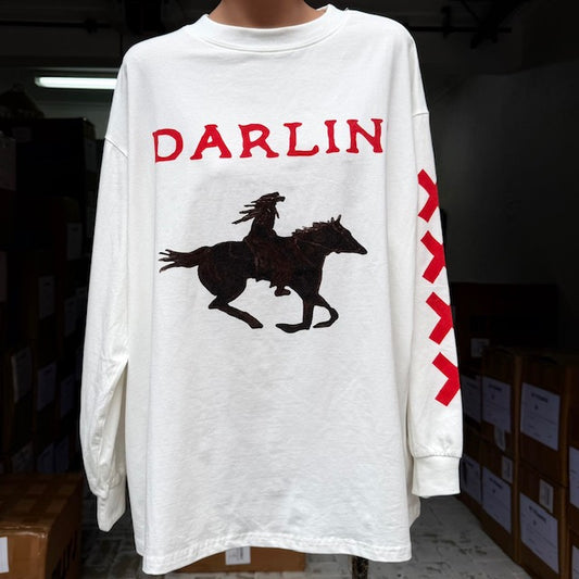 789-7 Darlin White Long Sleeve T-Shirt