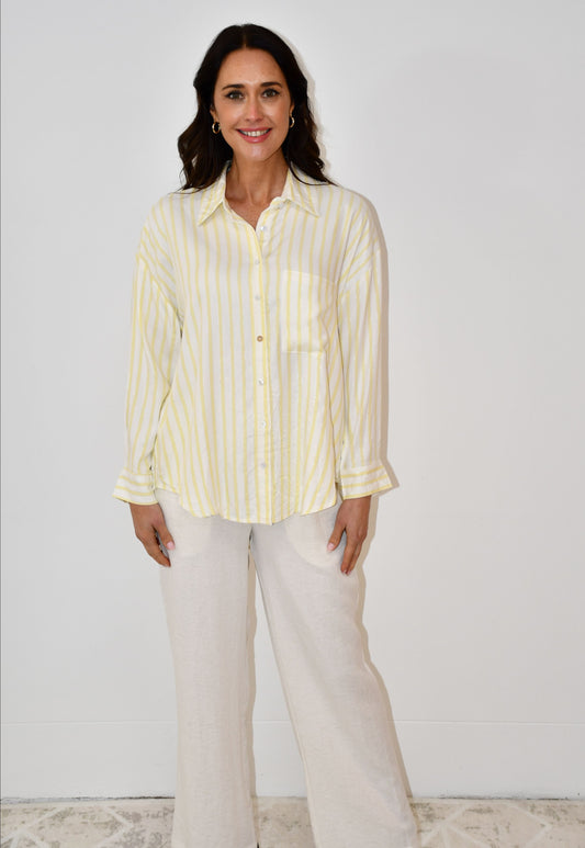 LX2528J Stripe Button-Down Shirt  