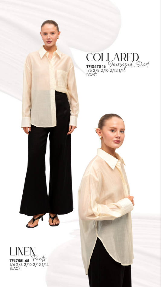 TFL7581-65/O LINEN PANT