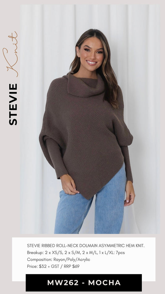 MW262 STEVIE RIBBED ROLL NECK