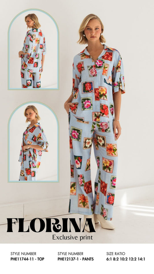 PHE12137-1/O - FLORINA PANT