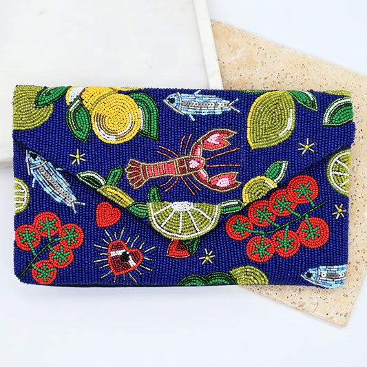 Lobster Beaded Clutch - BFZ-CL