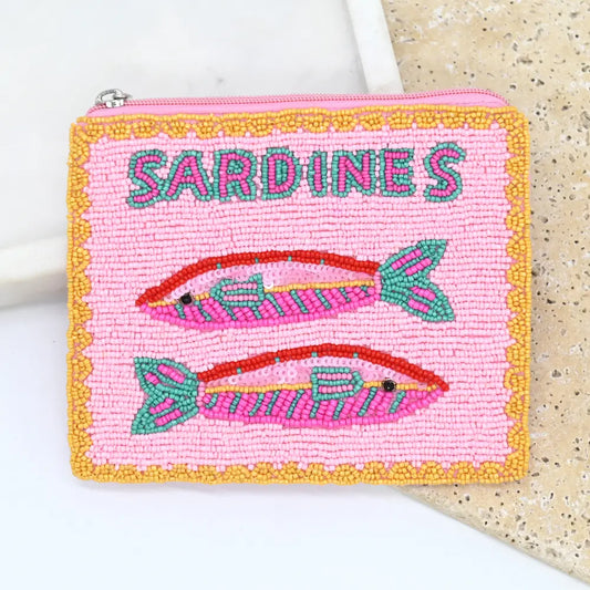 Sardine Beaded Pouch - BGA-PO