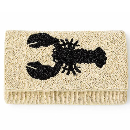 Black Lobster Beaded Clutch BHI-CL