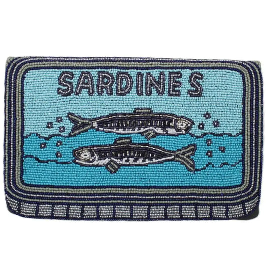 Deep Sea Sardines Beaded Clutch BHL-CL