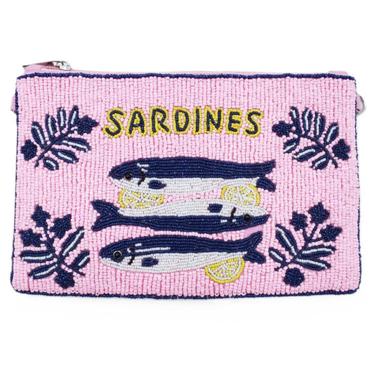 Bubblegum Sardines Beaded Clutch BHM-CL