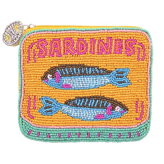 Orange Sardine Tin Pouch BHZ-PO