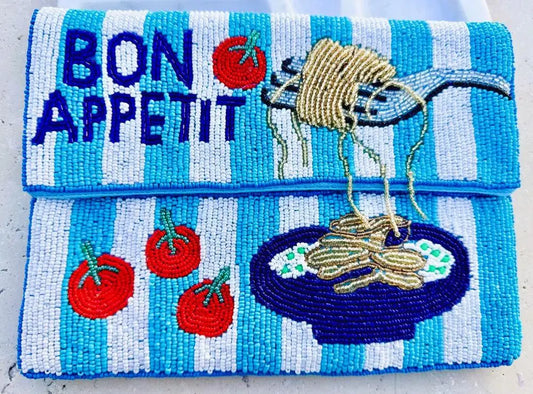 Bon Appétit Beaded Clutch BJO-CL