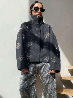 SM_YJG_XTD0004/H BEADED CROP COAT