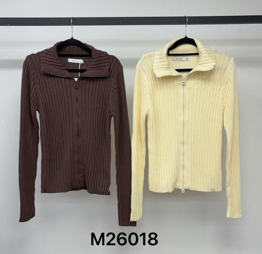 M26018 - ZIP UP KNIT CARDI