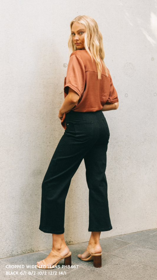 PH8467/O - 7/8TH FLARE STRETCH JEANS