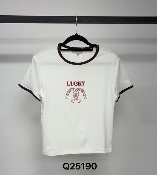 Q25190 - LUCKY GIRL TEE