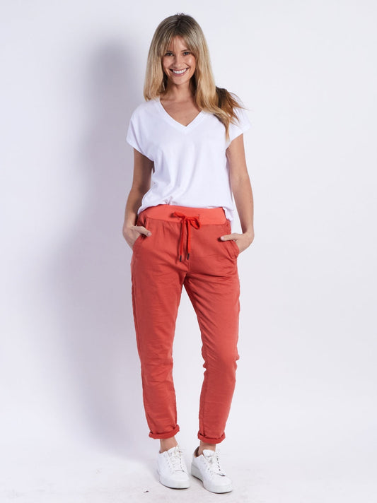 PDN321MJ RILEY JOGGER - RUST