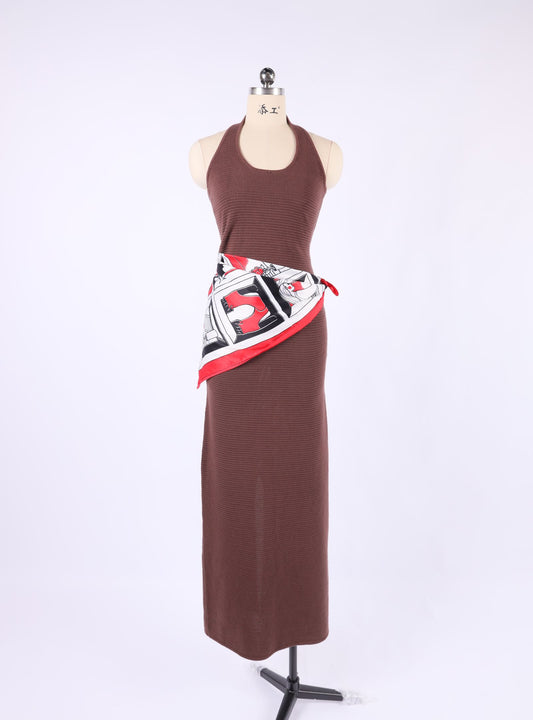 V00005 /O Knitted Halter Neck Top
