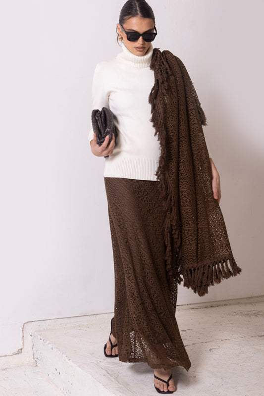 XW-2634 /O KNITWEAR SKIVY WHITE