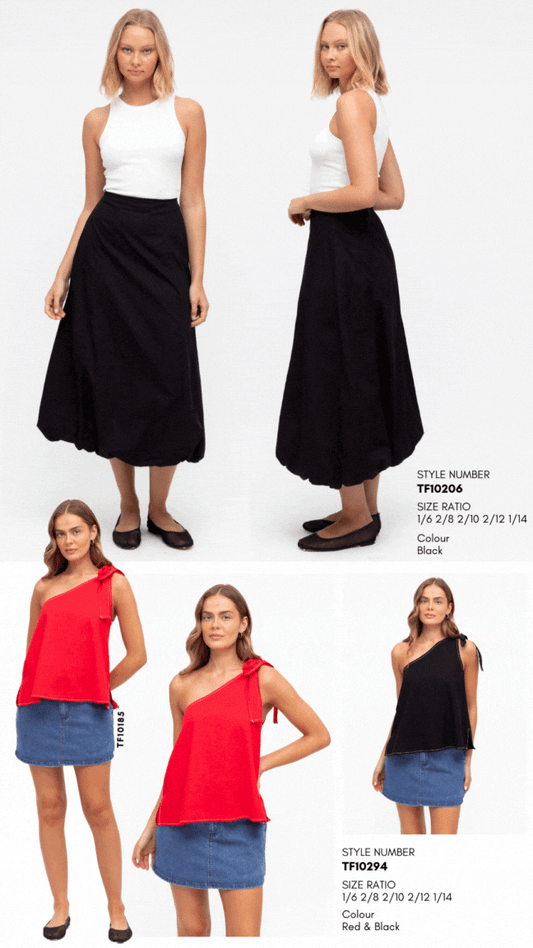 TF10294/O ONE SHOULDER TOP