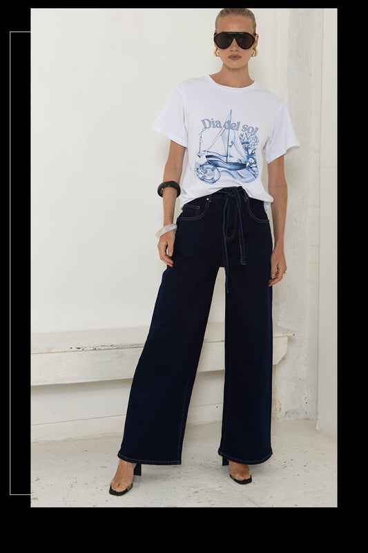 ALP1332/O AIRFORCE INDIGO DENIM WIDE JEAN