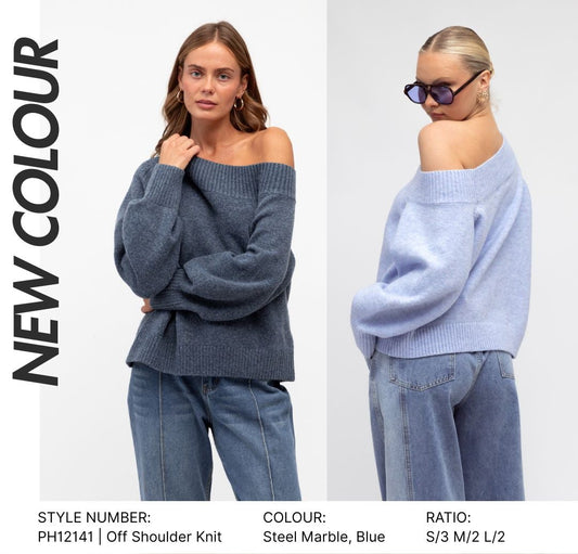 PH12141/O - POP SHOULDER KNIT