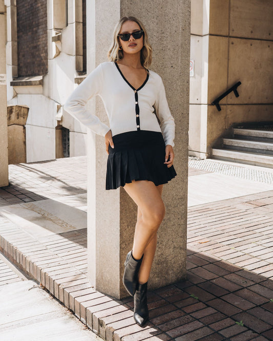 PH12735/O PLEATED MINI SKIRT