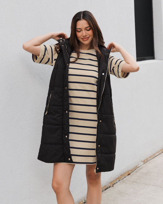 LOL70473/O STRIPE TEE DRESS