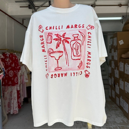 610-21T White Chilli Margs Tshirt