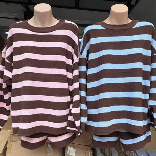 2601 Stripe Knit Set