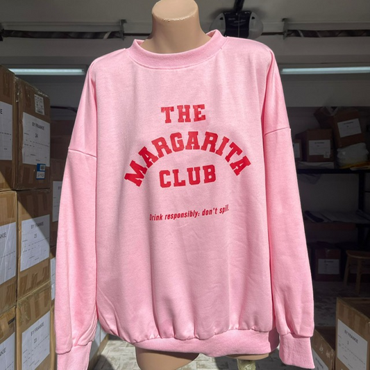 116-1 PINK/RED MARGARTIA CLUB SWEAT PANT SET