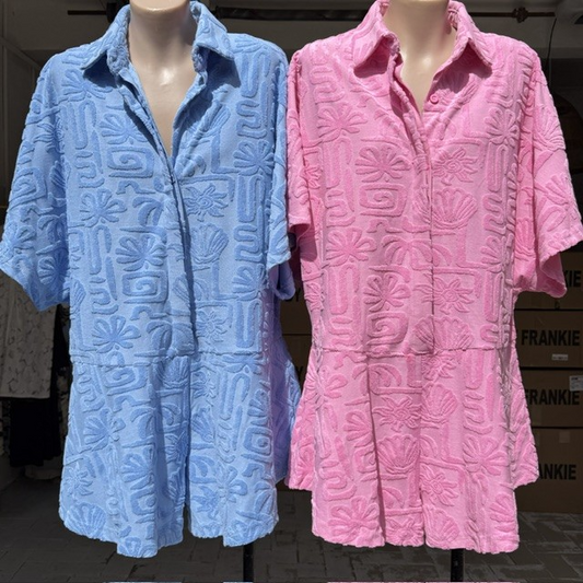 1216 TOWELLING PLAYSUIT