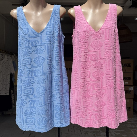 1212 TOWELLING MINI DRESS