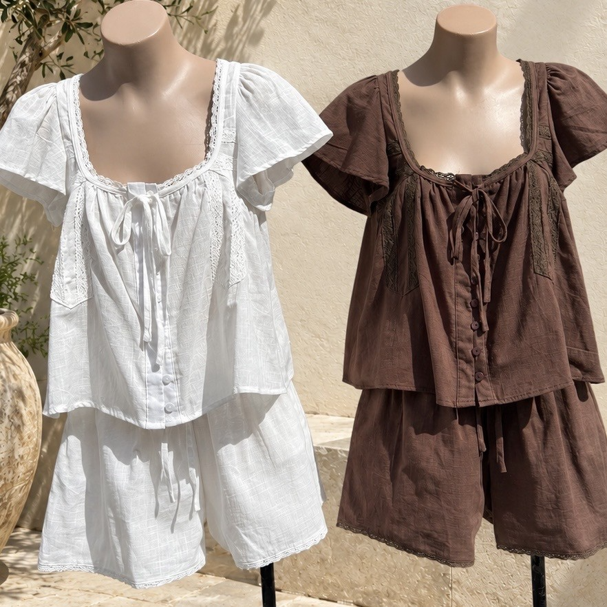 Z806 Lace Short Set