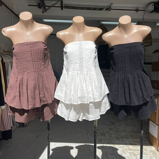 560 Pleated Short Set