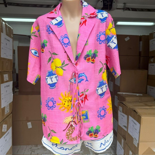 712-4 Greek Island Tie Short Set